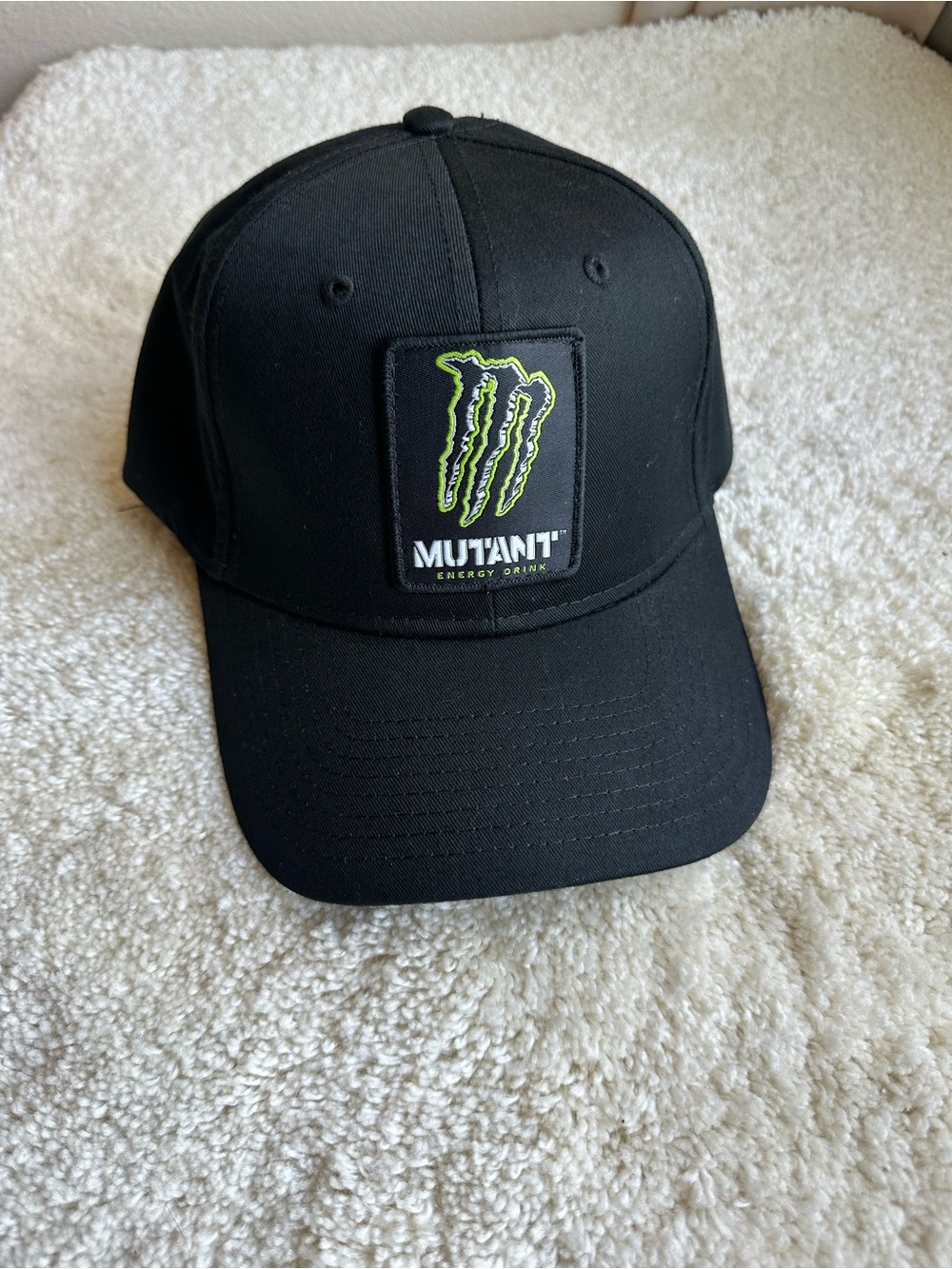 Otto Monster Energy Black hat Cap with Monster Neon Green Logo